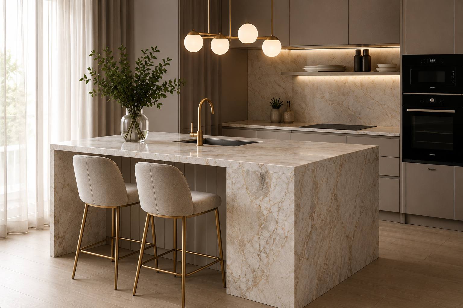 Travertin, quartz sau marmură? Cum alegi materialul perfect pentru locuința ta